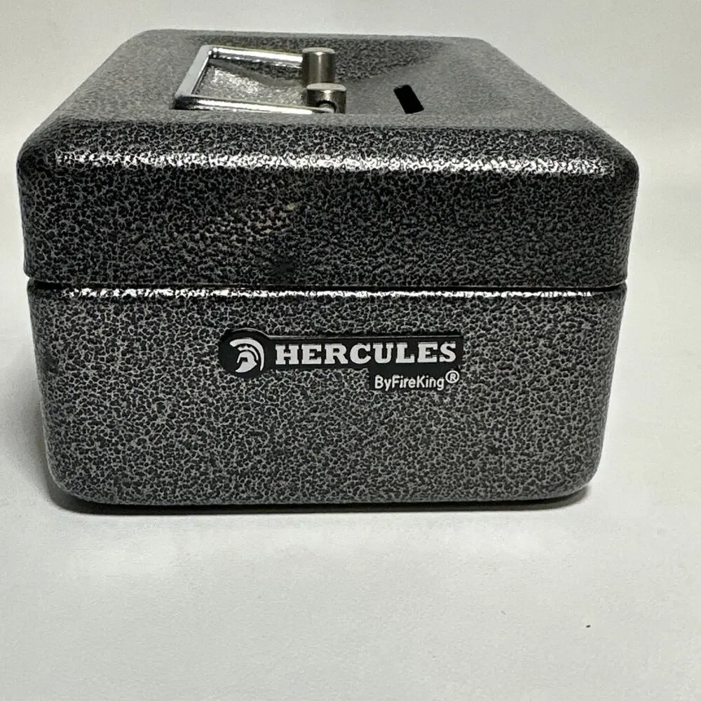 EUC Hercules by FireKing Lock Box 6”x3” with 2 keys